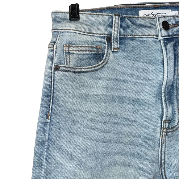 Carly Jeans Brooke Slim Straight Leg Jeans women’s sz 7 Light Wash stretch nwt - Picture 5 of 16